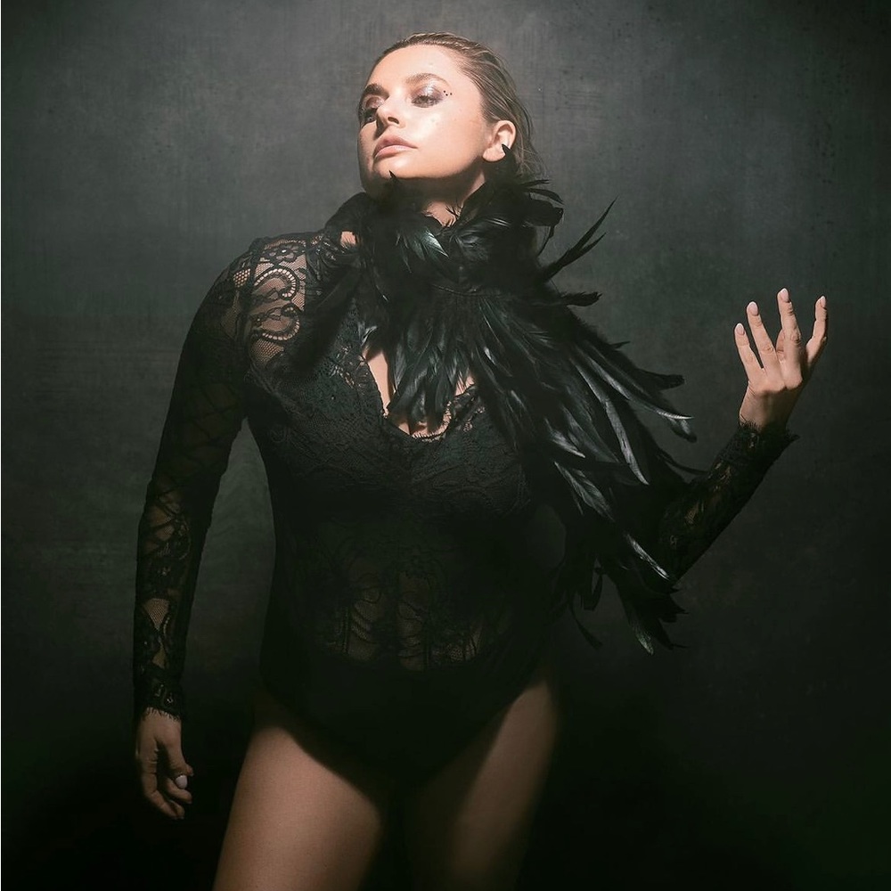Feathered Halloween shawl cape crow maleficent black swan costume witch feather